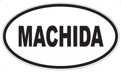 MACHIDA - Oval Sticker