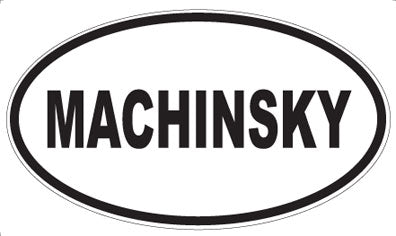MACHINSKY - Oval Magnet