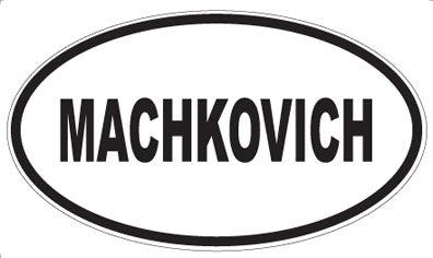 MACHKOVICH - Oval Magnet