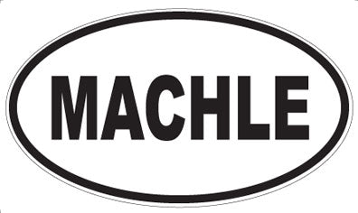 MACHLE - Oval Sticker