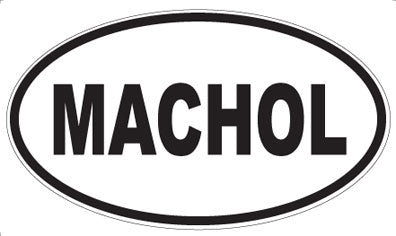 MACHOL - Oval Sticker