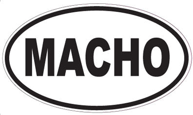 MACHO - Oval Magnet