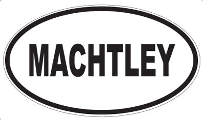 MACHTLEY - Oval Magnet
