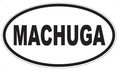 MACHUGA - Oval Sticker