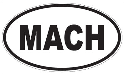 MACH - Oval Magnet