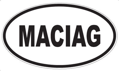 MACIAG - Oval Magnet
