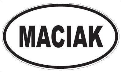 MACIAK - Oval Sticker