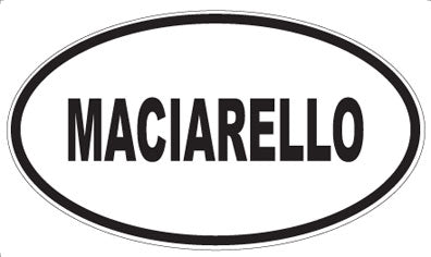 MACIARELLO - Oval Sticker