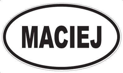 MACIEJ - Oval Magnet
