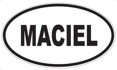 MACIEL - Oval Magnet