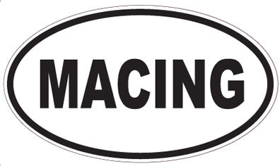 MACING - Oval Sticker