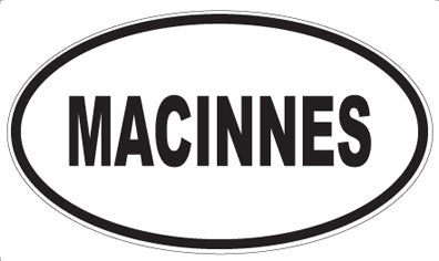 MACINNES - Oval Magnet