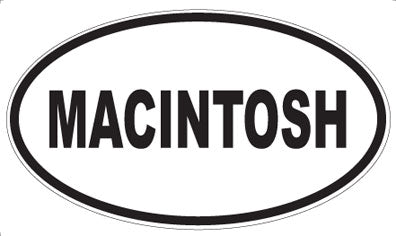 MACINTOSH - Oval Magnet