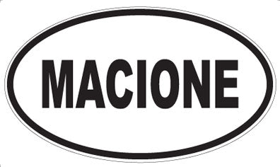 MACIONE - Oval Sticker