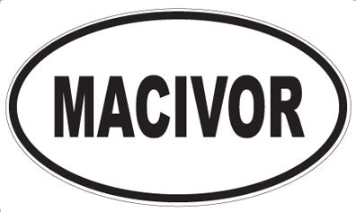 MACIVOR - Oval Magnet