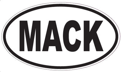 MACK - Oval Sticker