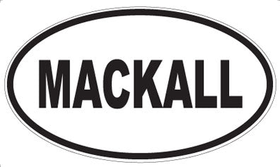 MACKALL - Oval Magnet