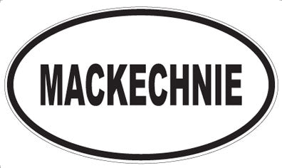 MACKECHNIE - Oval Magnet