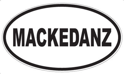 MACKEDANZ - Oval Magnet