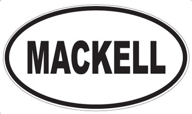 MACKELL - Oval Sticker
