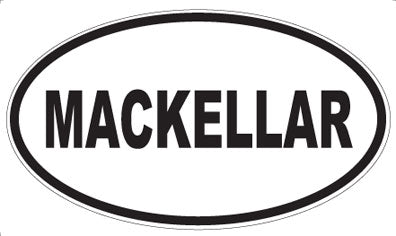 MACKELLAR - Oval Sticker