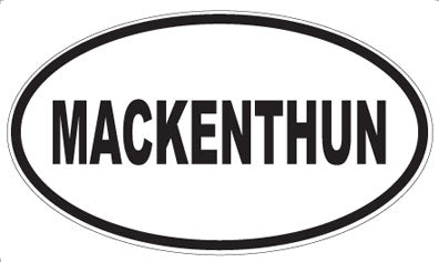 MACKENTHUN - Oval Magnet