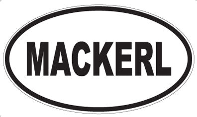 MACKERL - Oval Magnet