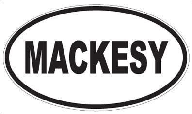 MACKESY - Oval Magnet