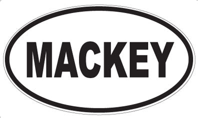 MACKEY - Oval Magnet
