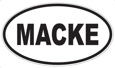 MACKE - Oval Magnet