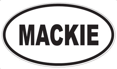 MACKIE - Oval Sticker