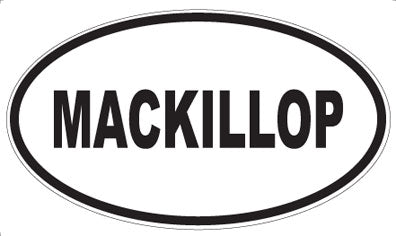 MACKILLOP - Oval Magnet