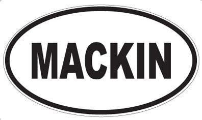 MACKIN - Oval Sticker