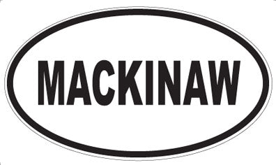 MACKINAW - Oval Magnet
