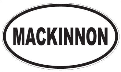 MACKINNON - Oval Magnet