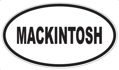 MACKINTOSH - Oval Magnet
