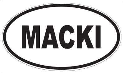 MACKI - Oval Magnet