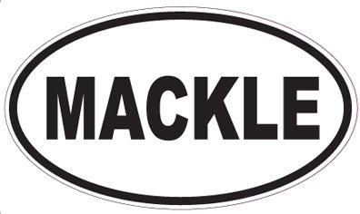 MACKLE - Oval Sticker