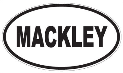MACKLEY - Oval Magnet