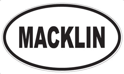 MACKLIN - Oval Sticker