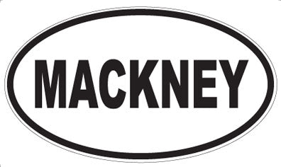MACKNEY - Oval Magnet