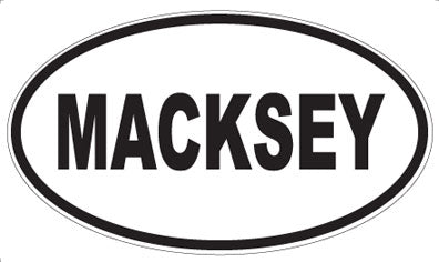 MACKSEY - Oval Sticker