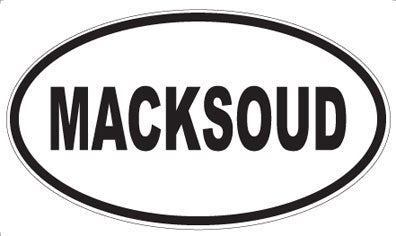 MACKSOUD - Oval Magnet