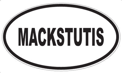 MACKSTUTIS - Oval Magnet