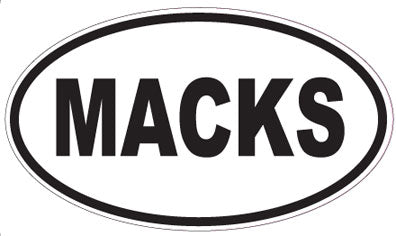 MACKS - Oval Magnet