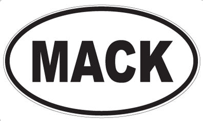 MACK - Oval Magnet