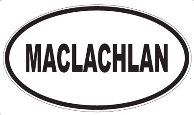 MACLACHLAN - Oval Sticker