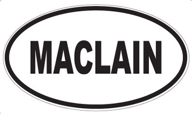 MACLAIN - Oval Magnet