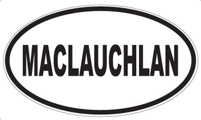 MACLAUCHLAN - Oval Sticker