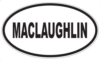 MACLAUGHLIN - Oval Magnet